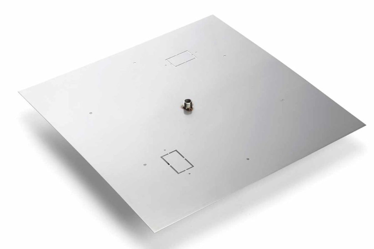 30" Square Flat Stainless Steel Burner Pan - 571-30SQ