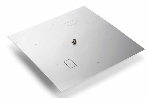 42" High Capacity Square Flat Stainless Steel Burner Pan - 571-42HCSQ