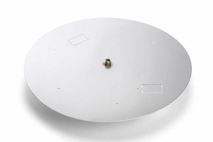 30" Round Flat Stainless Steel Burner Pan - 571-30