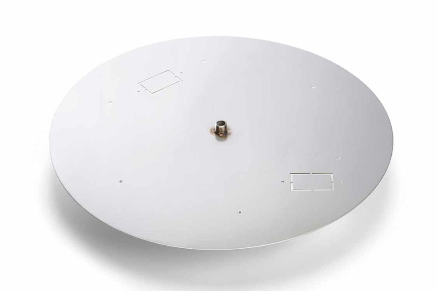 30" Round Flat Stainless Steel Burner Pan - 571-30