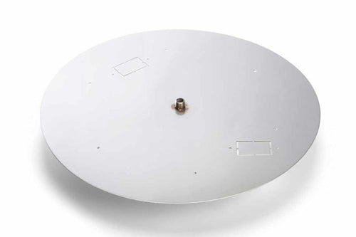 30" Round Flat Stainless Steel Burner Pan - 571-30