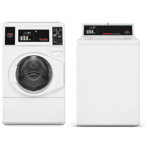 Speed Queen SFNNYASP118TW01 27 Inch Commercial Front Load Washer & Speed Queen SDENYRGS176TW01 27 Inch Commercial Dryer - Speed Queen-SFNNYASP118TW01-SDENYRGS176TW01
