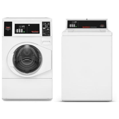 Speed Queen SFNNYASP118TW01 27 Inch Commercial Front Load Washer & Speed Queen SDENYRGS176TW01 27 Inch Commercial Dryer - Speed Queen-SFNNYASP118TW01-SDENYRGS176TW01