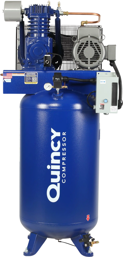 Quincy QT Max Air Compressor 7.5 HP 80 Gallon Two Stage Single Phase 230V New - 2020040726
