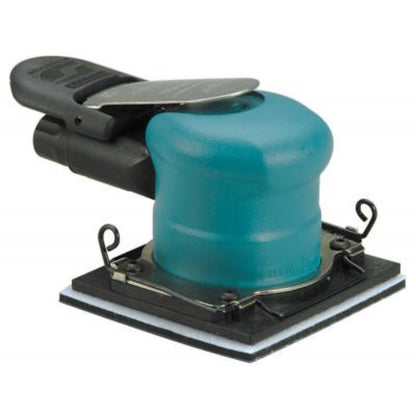 DYNABRADE 4" W X 4-5/16" L (102 mm X 110 mm) Dynabug "Model T" Orbital Sander, Non-Vacuum w/ Clips - 57920