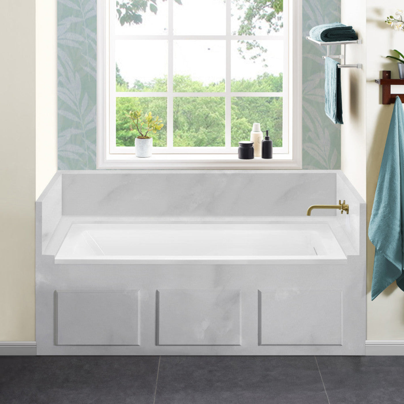 Swiss Madison Voltaire 60 x 32 Right Drain Soaking Alcove Bathtub in Glossy White with Integrated Overflow, Drain Included - SM-AB0522GW