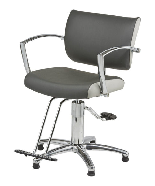 Pibbs Rosa Hydraulic Styling Chair w/1675 Base & T-Footrest - 5801