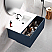 48" Royal Blue Finish Wall Mount Bath Vanity with Linen Cabinet Option Made in Spain