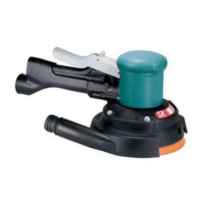 DYNABRADE 6" (152 mm) Dia. Two-Hand Gear-Driven Sander, Central Vacuum - 58443