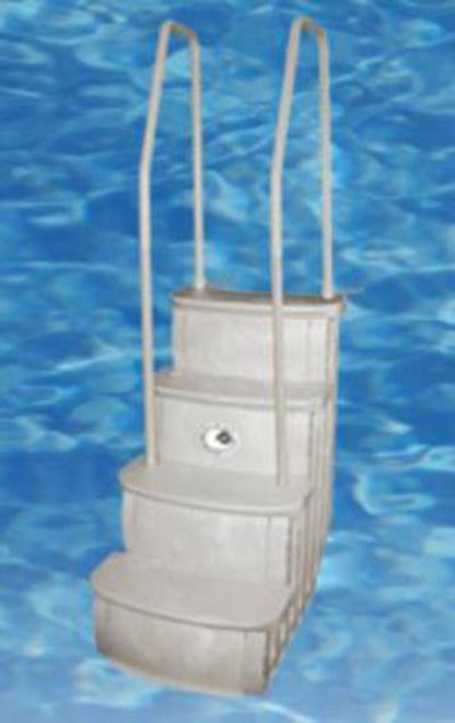 NEW Main Access iStep Above Ground Pool Entry Ladder w/ Mat Pad + 2 Sand Weights - 59342