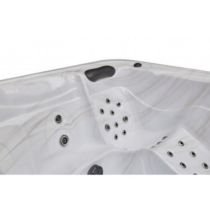 Luxury Spas - Studio Series Estes 5 Person Cloud Gray WS-594-D - Backyard Provider