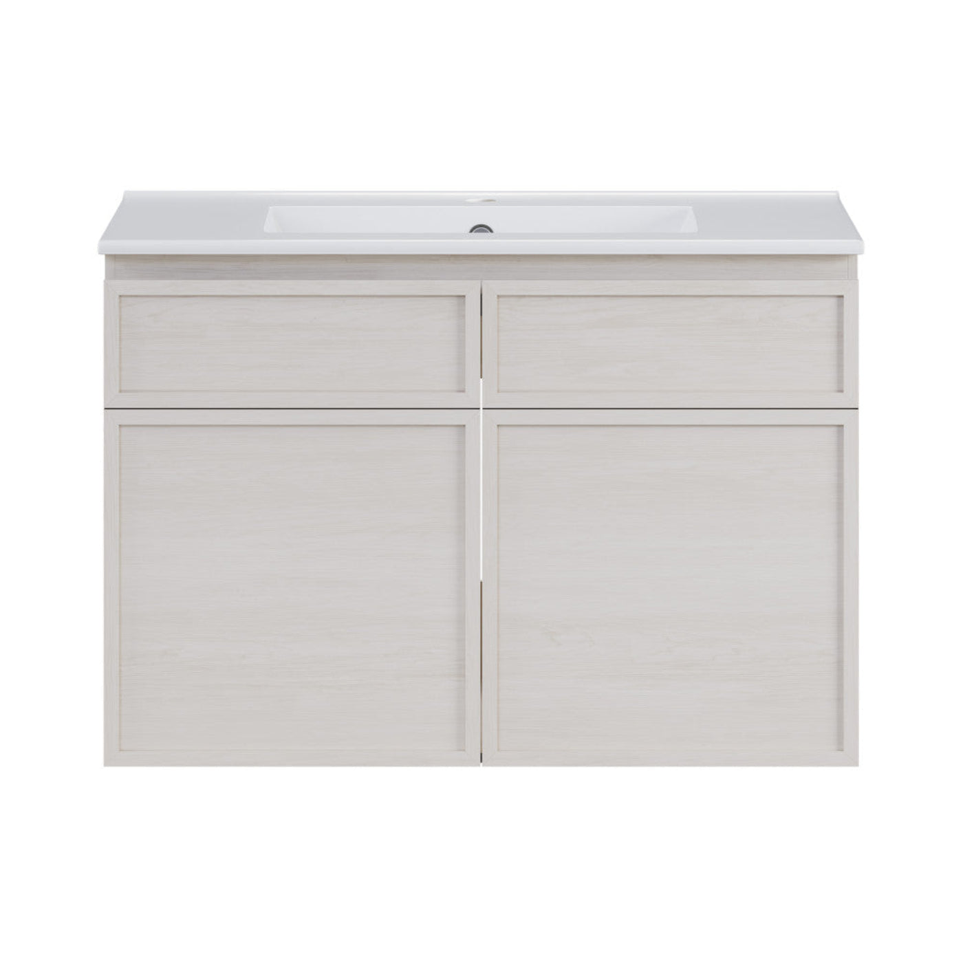 Swiss Madison St. Tropez 30" Wall-Mounted Bathroom Vanity in White Oak with Sink Top - SM-BV0825WO