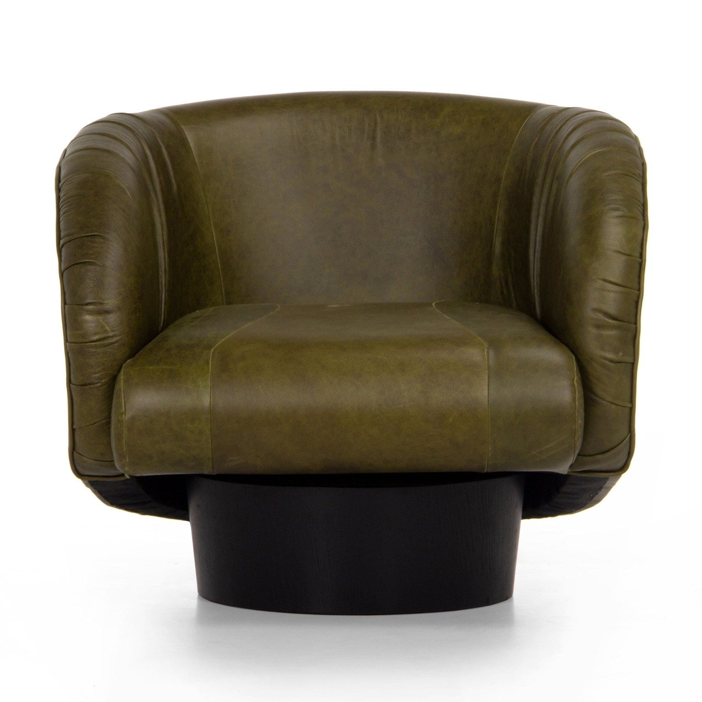 Union Home Rotunda Chair - Green Leather -  LVR00677