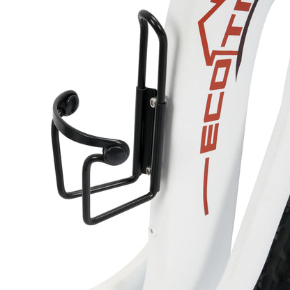 Ecotric 48V 24"x4.0 Front 20"x4.0 Rear Tires Tricycle electric bike with Front Basket + Rear Rack White - EST-W+EB-005-EC