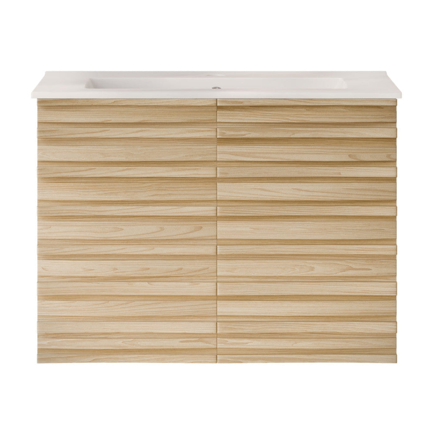 Swiss Madison Cascade 30" Wall-Mounted Bathroom Vanity in Natural Oak with Sink Top - SM-BV8624NO