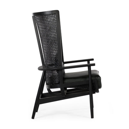 Union Home Wingman Lounge Chair - Black  - LVR00206