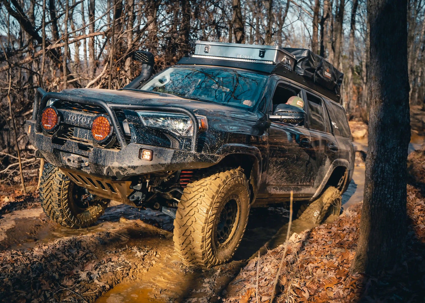 Backwoods Adventure Hi-Lite Overland Toyota 4Runner Front Bumper 5th Gen (2010-2024) [Bull Bar] - BWT4R5-103FGBBB