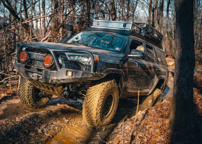 Backwoods Adventure Hi-Lite Overland Toyota 4Runner Front Bumper 5th Gen (2010-2024) [Bull Bar] - BWT4R5-103FGBBB