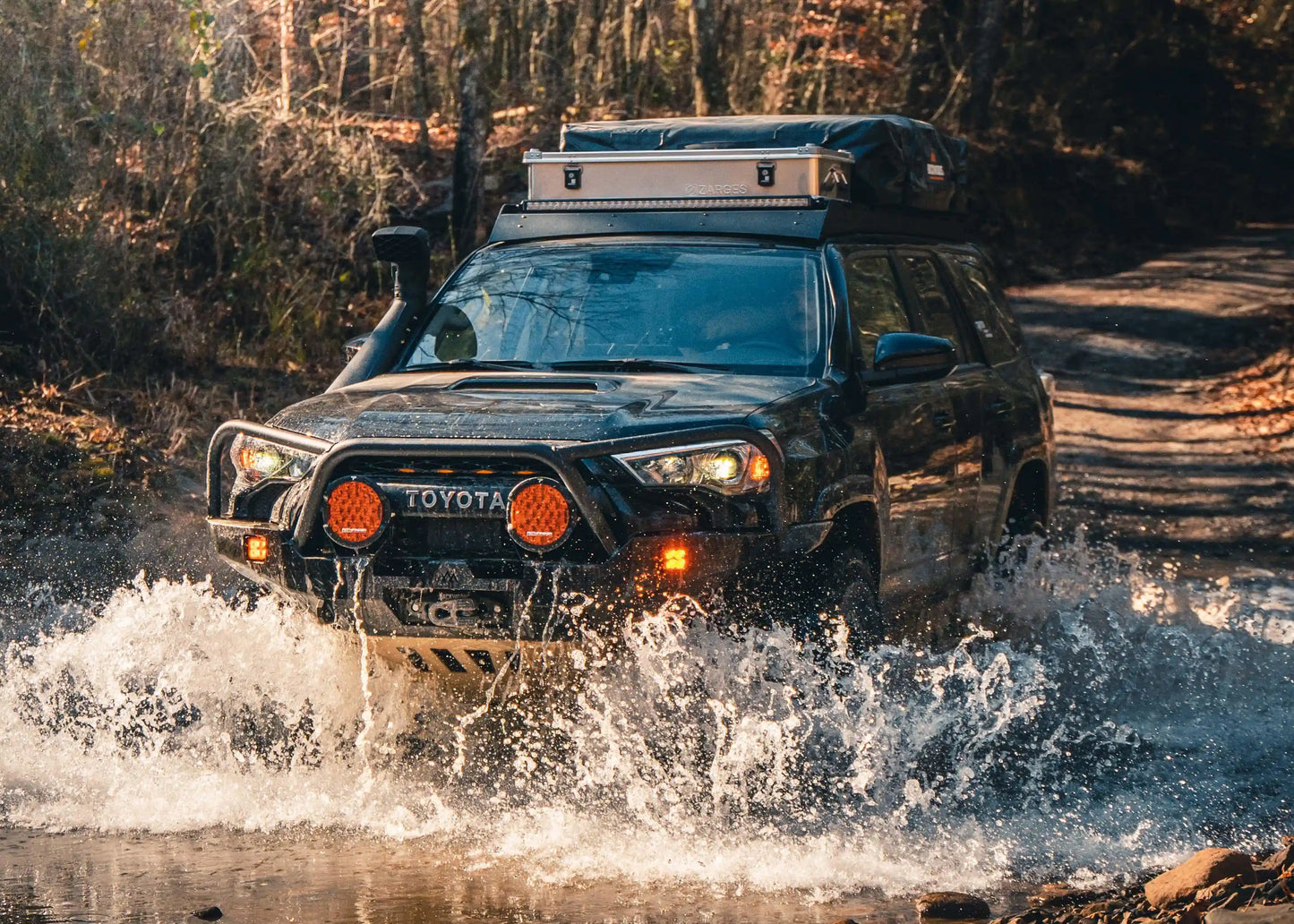 Backwoods Adventure Hi-Lite Overland Toyota 4Runner Front Bumper 5th Gen (2010-2024) [Bull Bar] - BWT4R5-103FGBBB