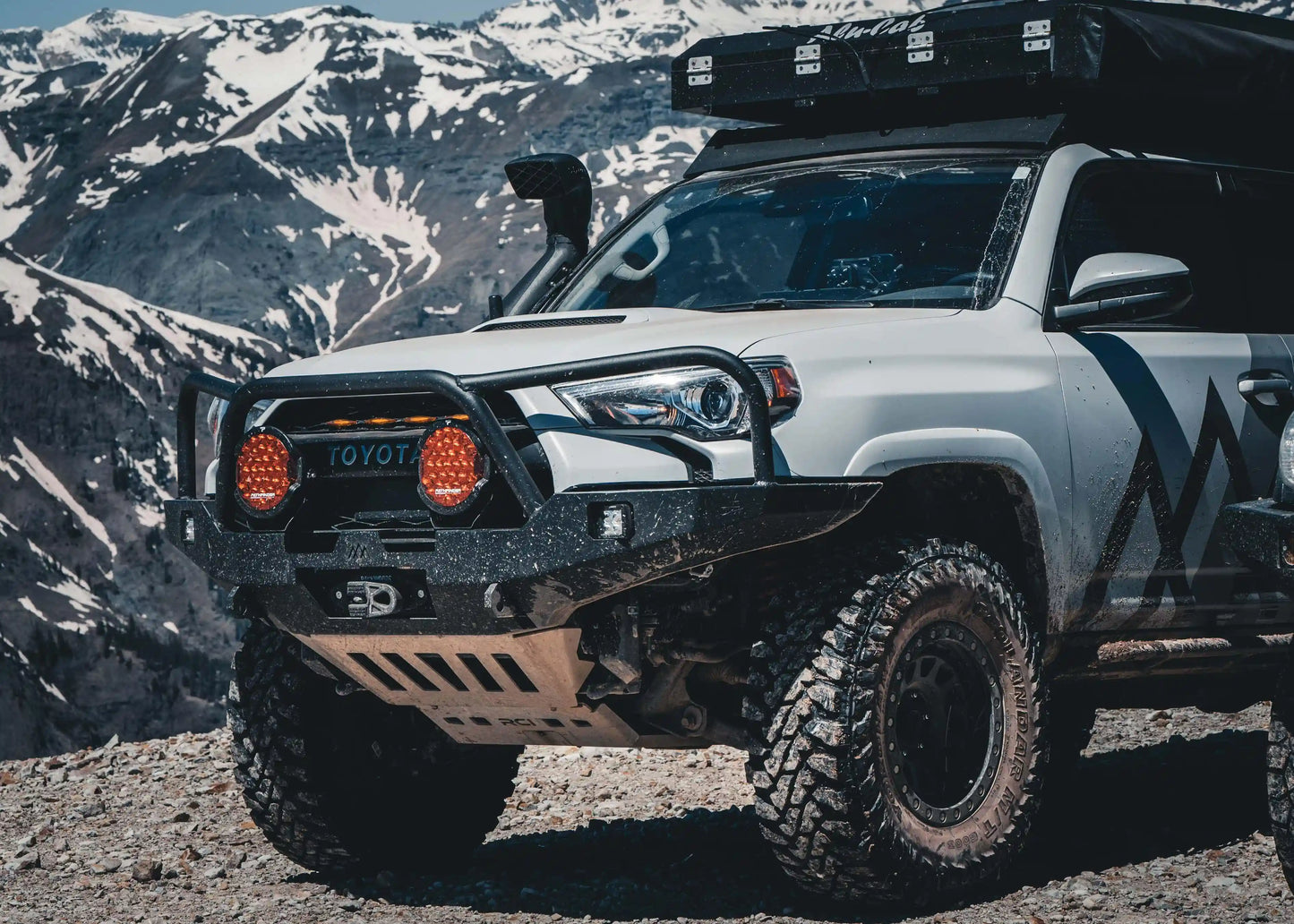 Backwoods Adventure Hi-Lite Overland Toyota 4Runner Front Bumper 5th Gen (2010-2024) [Bull Bar] - BWT4R5-103FGBBB