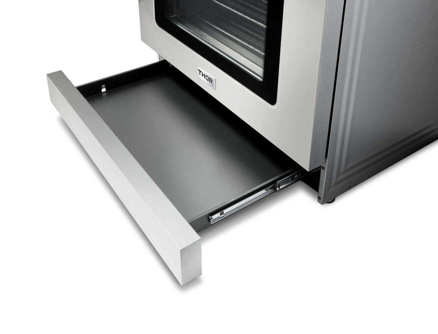 Thor Kitchen 2-Piece Appliance Package - 36-Inch Propane Gas Range, Tilt Panel & Premium Wall Mount Hood in Stainless Steel - AP2-TRG36B-LP
