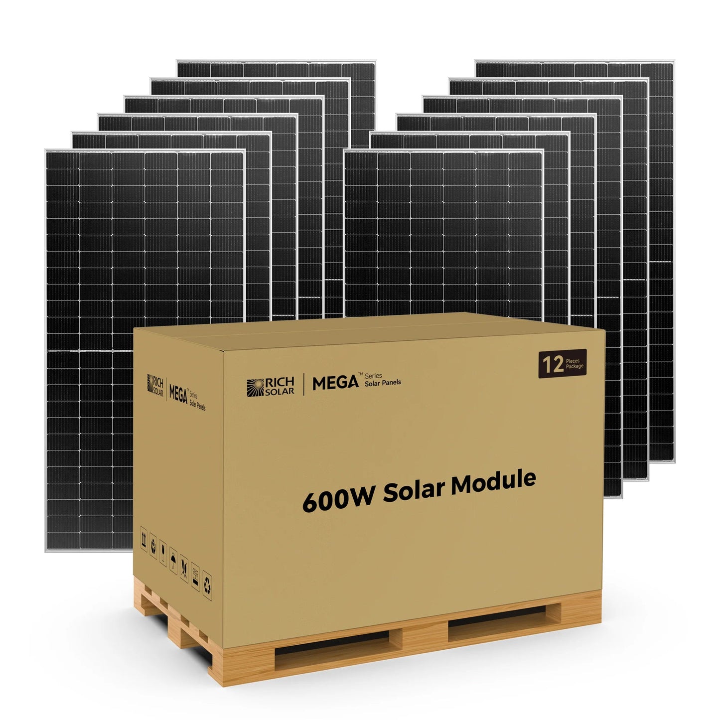 Rich Solar 600 BIFACIAL | 600 Watt Bifacial Solar Panel | Premium Grid-tie or Off-grid Solar Panel for Residential, Commercial, Agriculture  - RS-M600BF-8