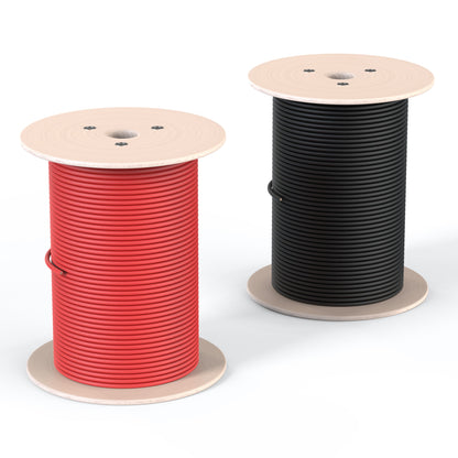 Rich Solar 10 Gauge 600V Solar Panel Extension Cable | 10AWG 600 Volt PV Red and Black Solar Panel Extension Wire | Choose Gauge: 8AWG, 10AWG | Choose Spool Length: 500ft, 1000ft  - RS-10A500