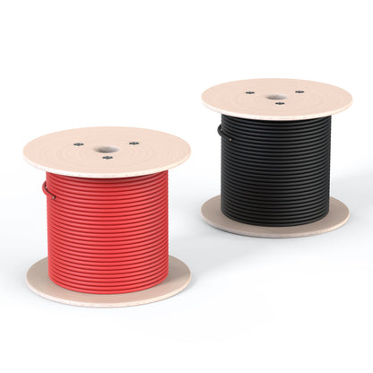 Rich Solar 10 Gauge 600V Solar Panel Extension Cable | 10AWG 600 Volt PV Red and Black Solar Panel Extension Wire | Choose Gauge: 8AWG, 10AWG | Choose Spool Length: 500ft, 1000ft  - RS-10A500