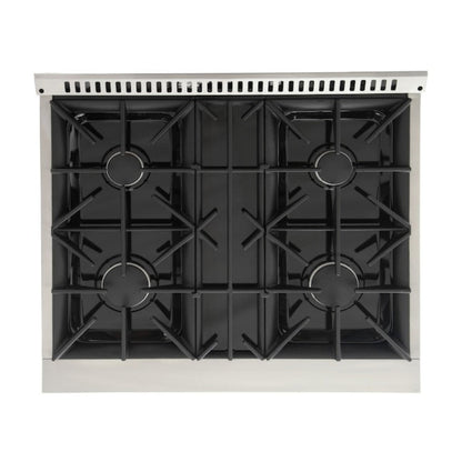 Kucht 30" Pro-Style Propane Gas Dual Fuel Range with 4 Burners in Light Blue, KDF302/LP-LB - KDF302/LP-LB