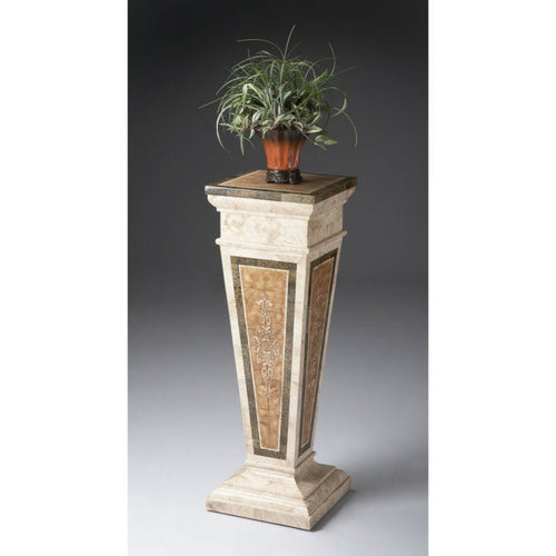 Butler Specialty Company Augustus Etched Fossil Stone Pedestal, Assorted  - 6062070