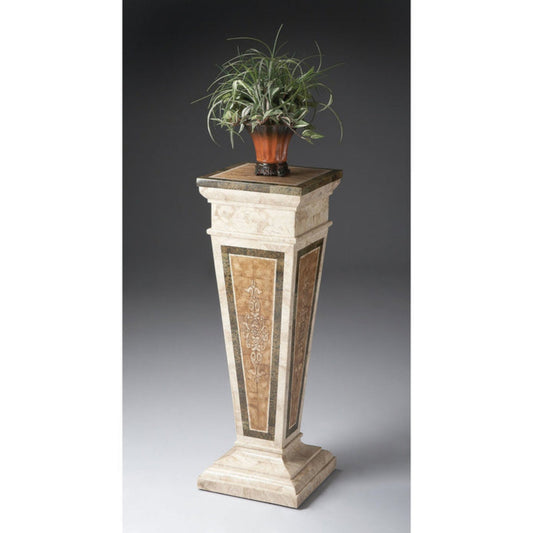 Butler Specialty Company Augustus Etched Fossil Stone Pedestal, Assorted  - 6062070