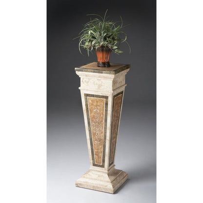 Butler Specialty Company Augustus Etched Fossil Stone Pedestal, Assorted  - 6062070