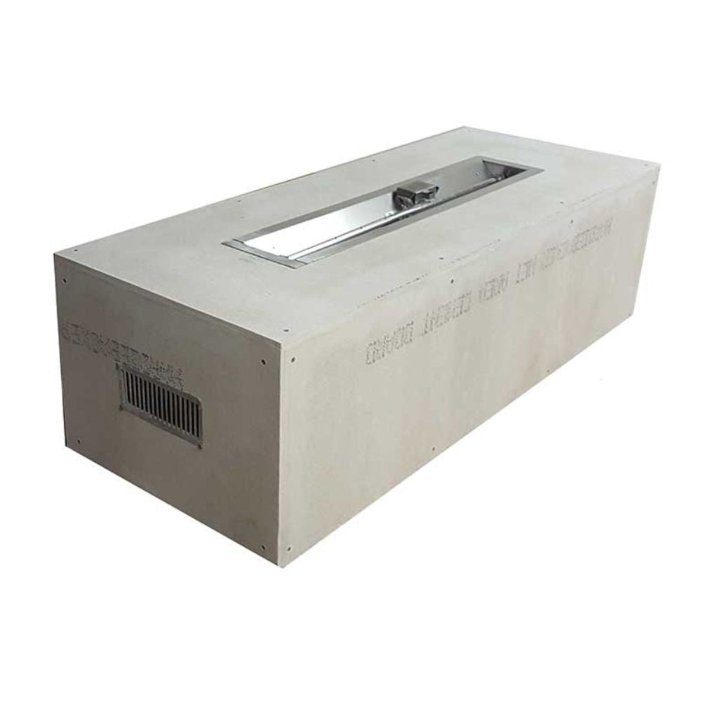 60″ x 24″ Rectangle Ready to Finish Fire Pit Package (36″ Trough) - U60X24/36