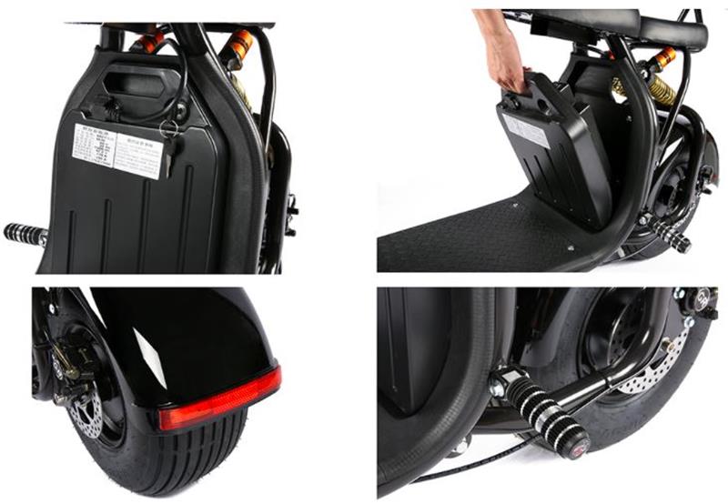 SoverSky X7 Fat Tire Lithium Scooter Citycoco