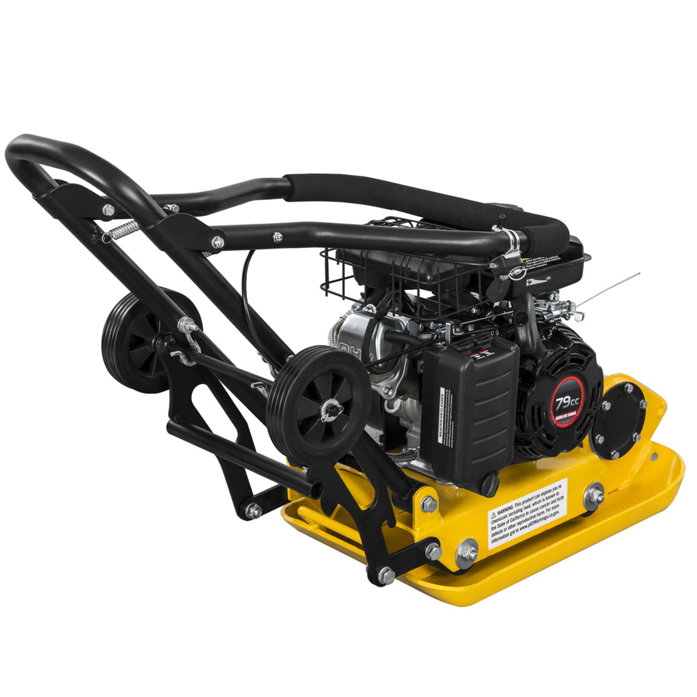Stark USA 79cc Foldable Walk Behind Plate Compactor 1843LBS Force 3HP Concrete - 61023