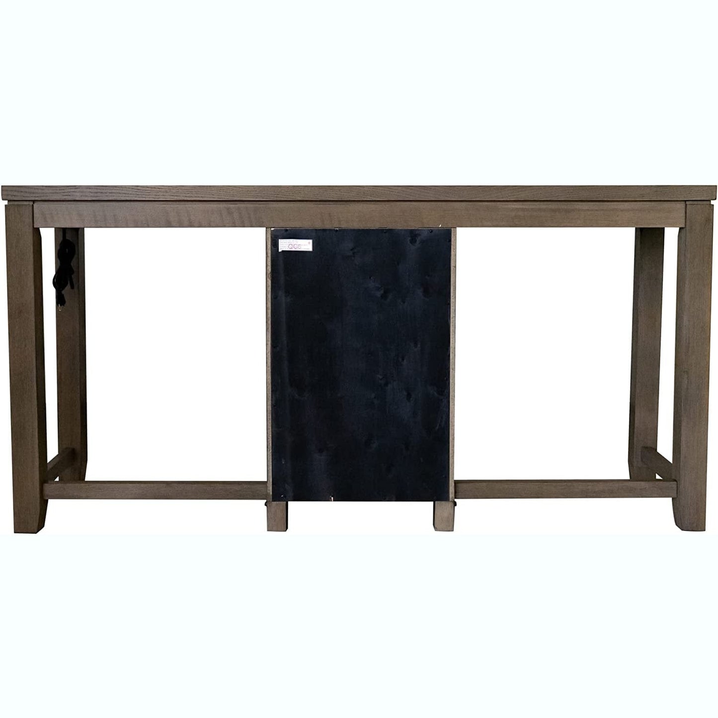 Sunset Trading Saunders 71" Narrow Bar Console Sofa Table with Charging Station - ED-D18620TCB