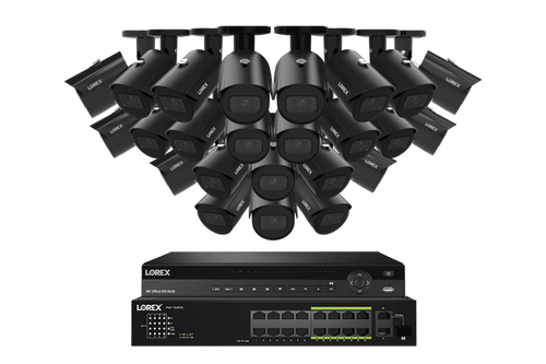 Lorex Elite Series 4K 32 Camera Capable 6TB Wired NVR System with 4MP (2K) A4 IP Bullet Cameras - N2K6-3224BB-A4