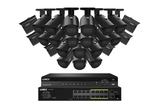 Lorex Elite Series 4K 32 Camera Capable 6TB Wired NVR System with 4MP (2K) A4 IP Bullet Cameras - N2K6-3224BB-A4