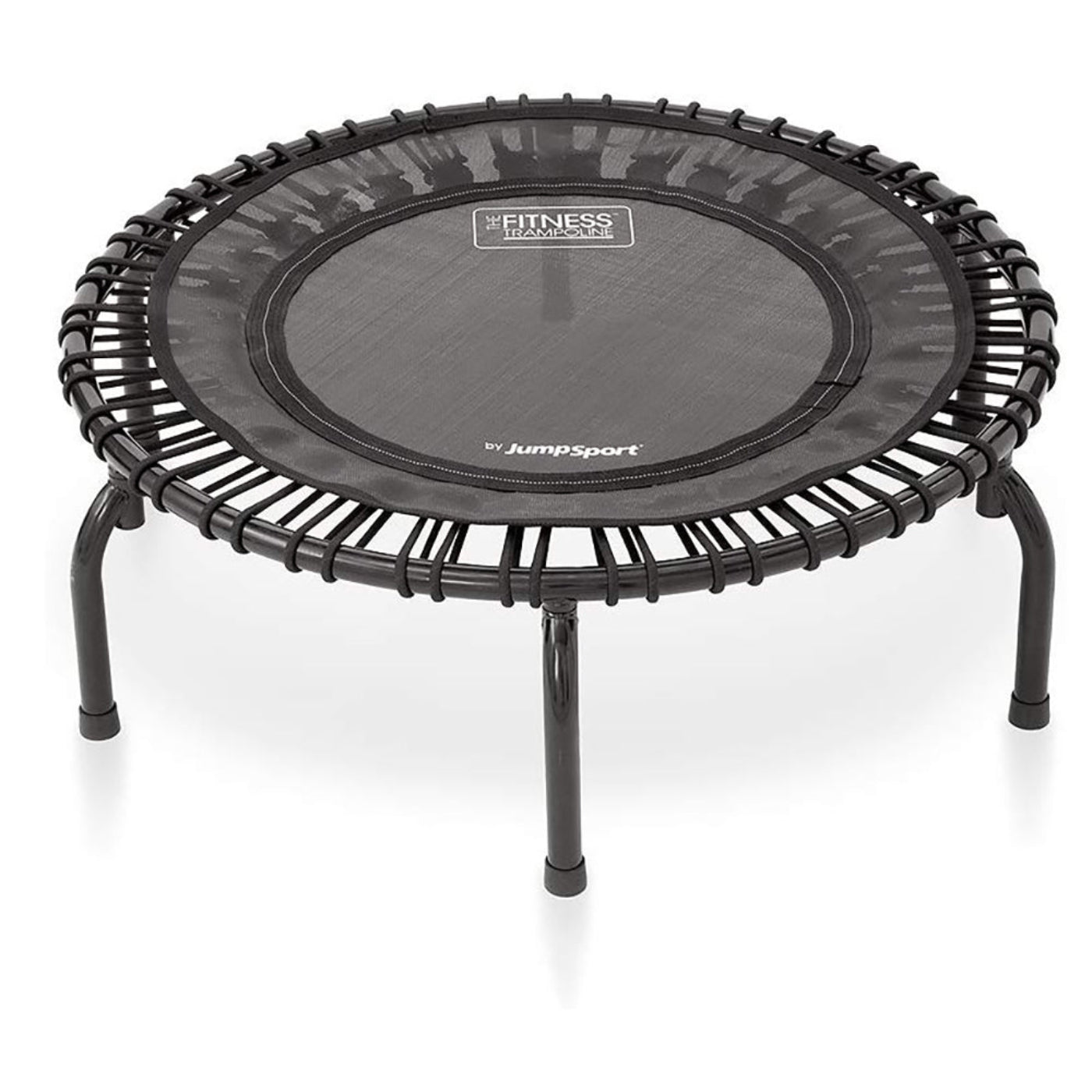 Disc-O-Bed JumpSport 220 Fitness Rebounder Mini Trampoline & Handle Bar Accessory, Black - 250093