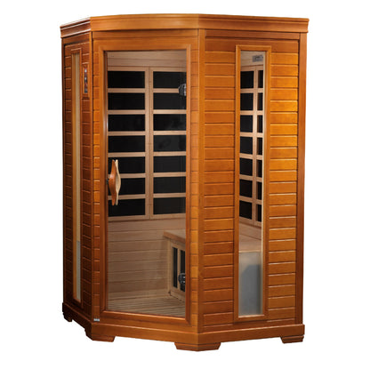 Golden Designs "Heming" 2 Person Ultra Low EMF Far IR Sauna  - DYN-6225-02 Elite