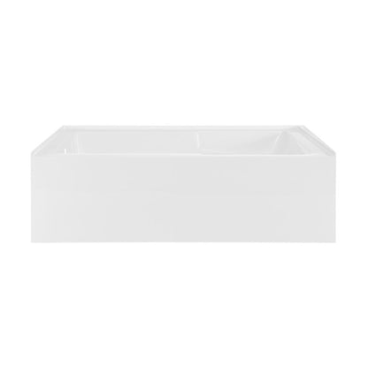 Swiss Madison Voltaire 72" x 36" Left-Hand Drain Alcove Bathtub with Apron and Armrest - SM-AB556