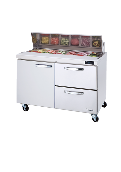 Blue Air | 60" Wide 2 Drawer Sandwich Prep Table - BLPT60-D2R-HC