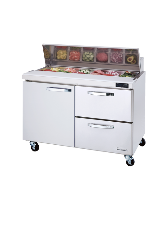 Blue Air | 60" Wide 2 Drawer Sandwich Prep Table - BLPT60-D2R-HC