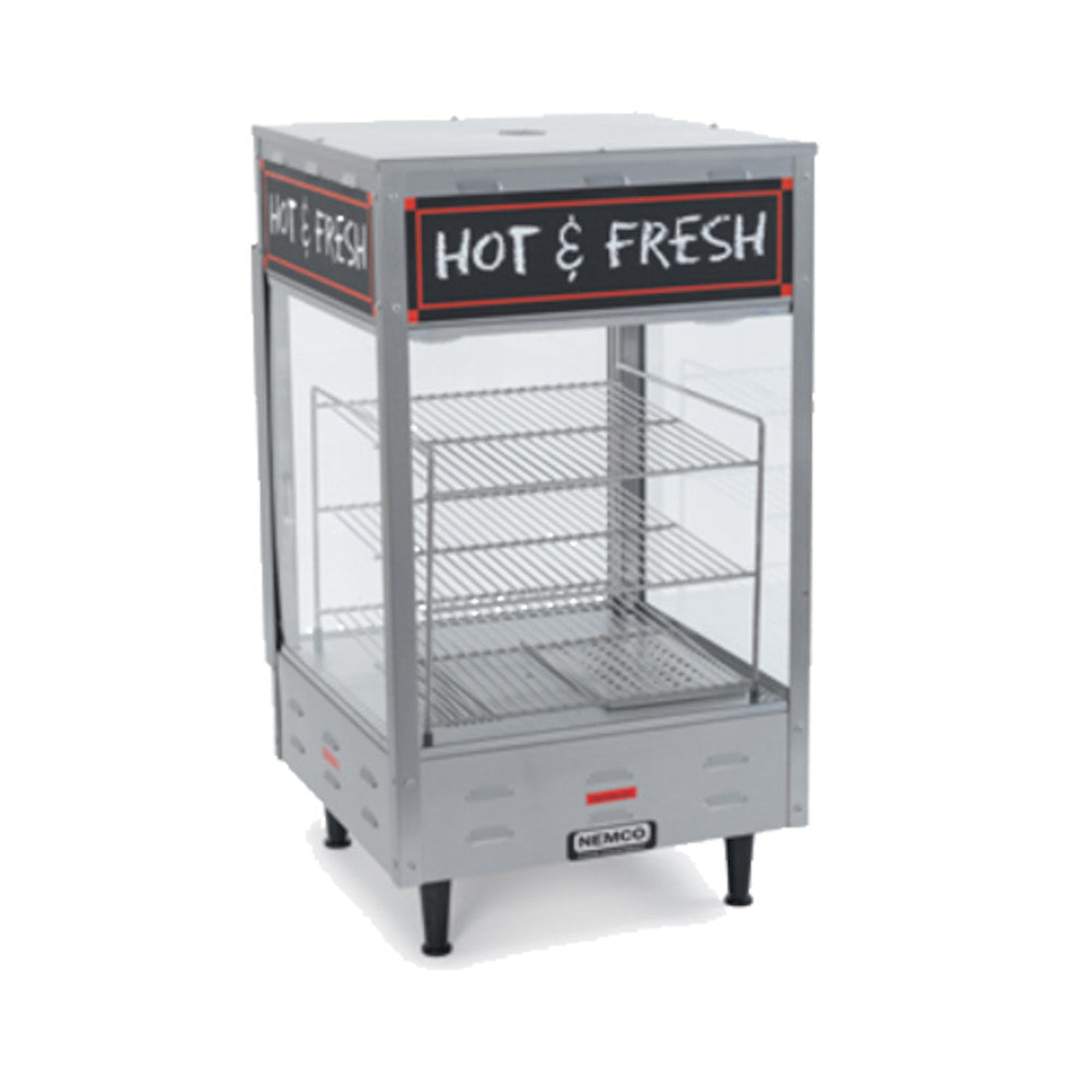 Nemco Countertop Heated Merchandiser with Three 15" Square Shelves - NE6454