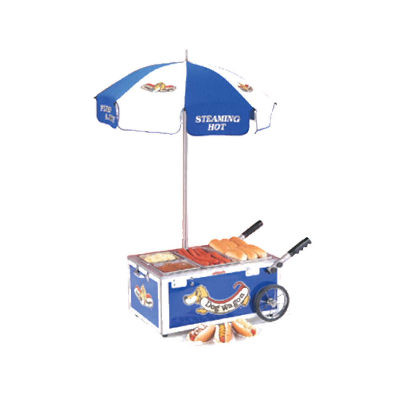 Nemco  Mini Countertop Hot Dog Steamer Cart - NE6550DW