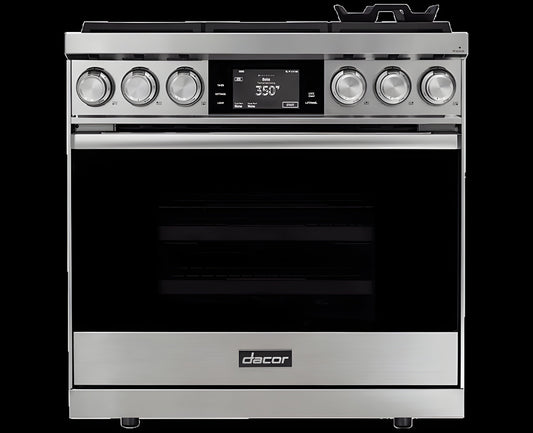 DACOR 36" Range, Stainless Steel, Liquid Propane - DOP36M86DPS-KT