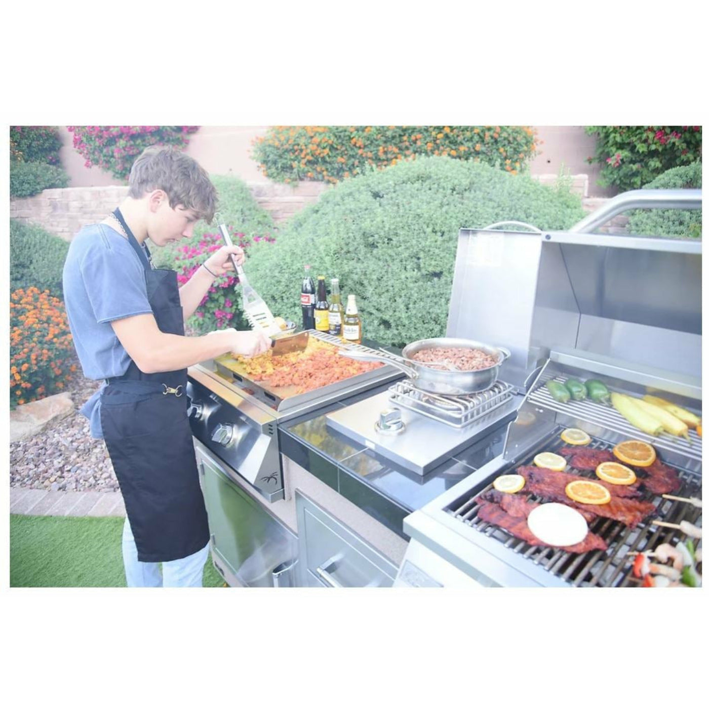 KOKOMO Built-In 22 Inch Griddle Teppanyaki Gas Grill - KO-GRDL22
