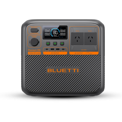 Aurora Generators  Premium 200 V2 Solar Portable Power Station | 2073- 2700Wh - PowerGen USA - P-PR200V2-US-GY-BL-010