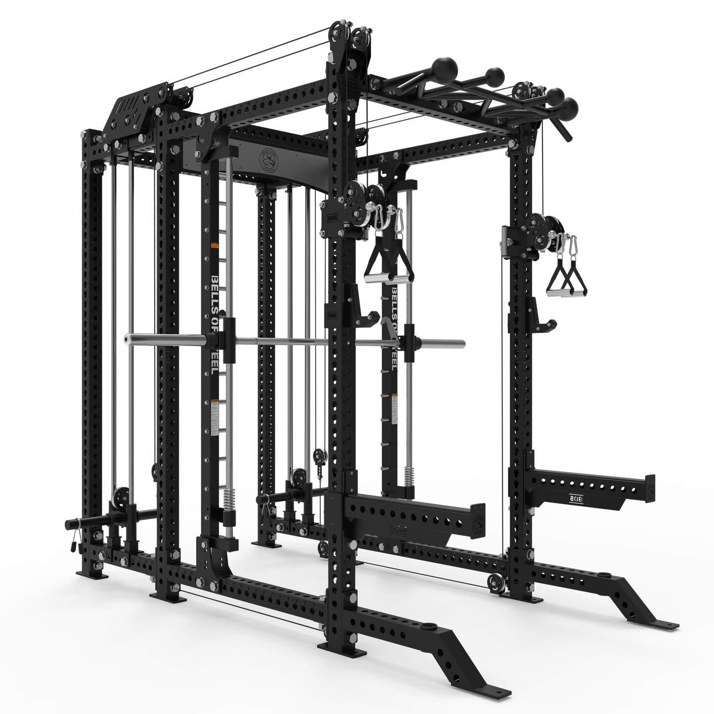 Bells Of Steel Smith Machine Rack - 6-Post with Kraken - Manticore (3" x 3", 1" Holes) - MTC-03-STKKRK-SMTH