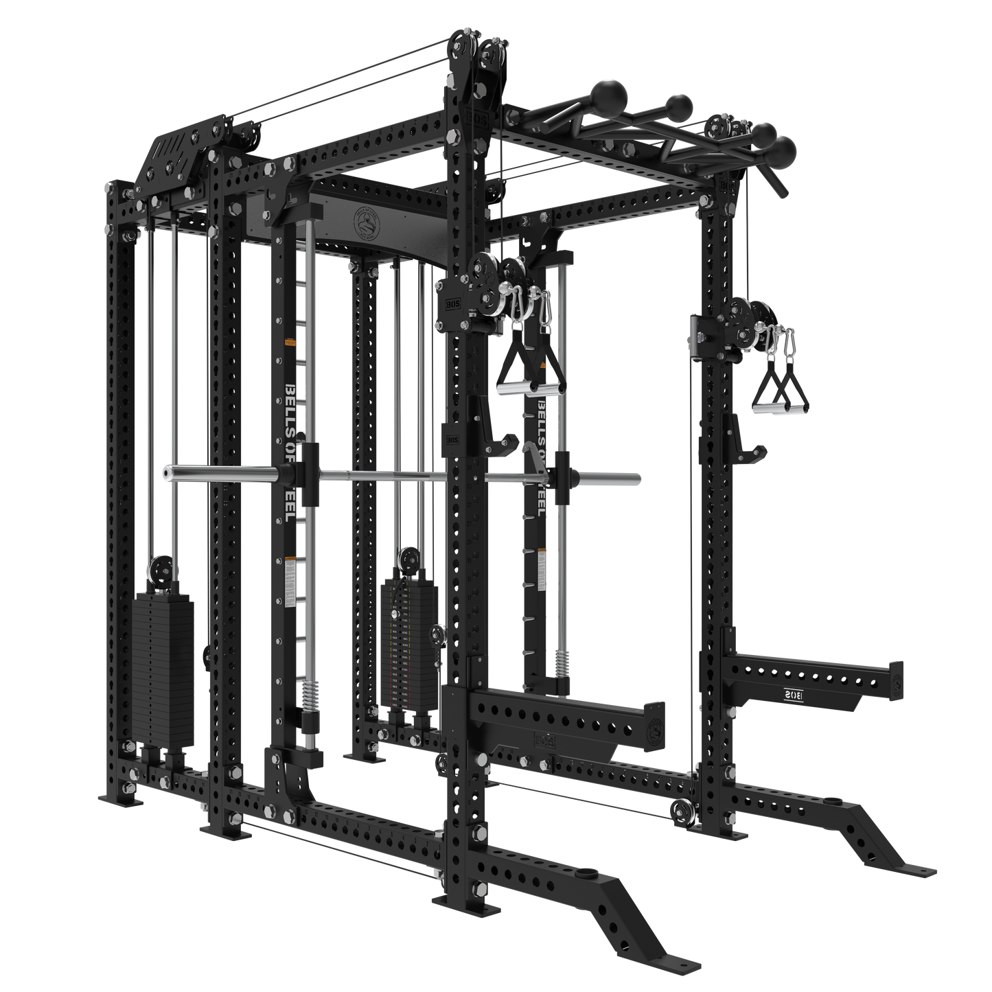Bells Of Steel Smith Machine Rack - 6-Post with Kraken - Manticore (3" x 3", 1" Holes) - MTC-03-STKKRK-SMTH